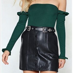 Nasty Gal - take the edge off the shoulder body suit